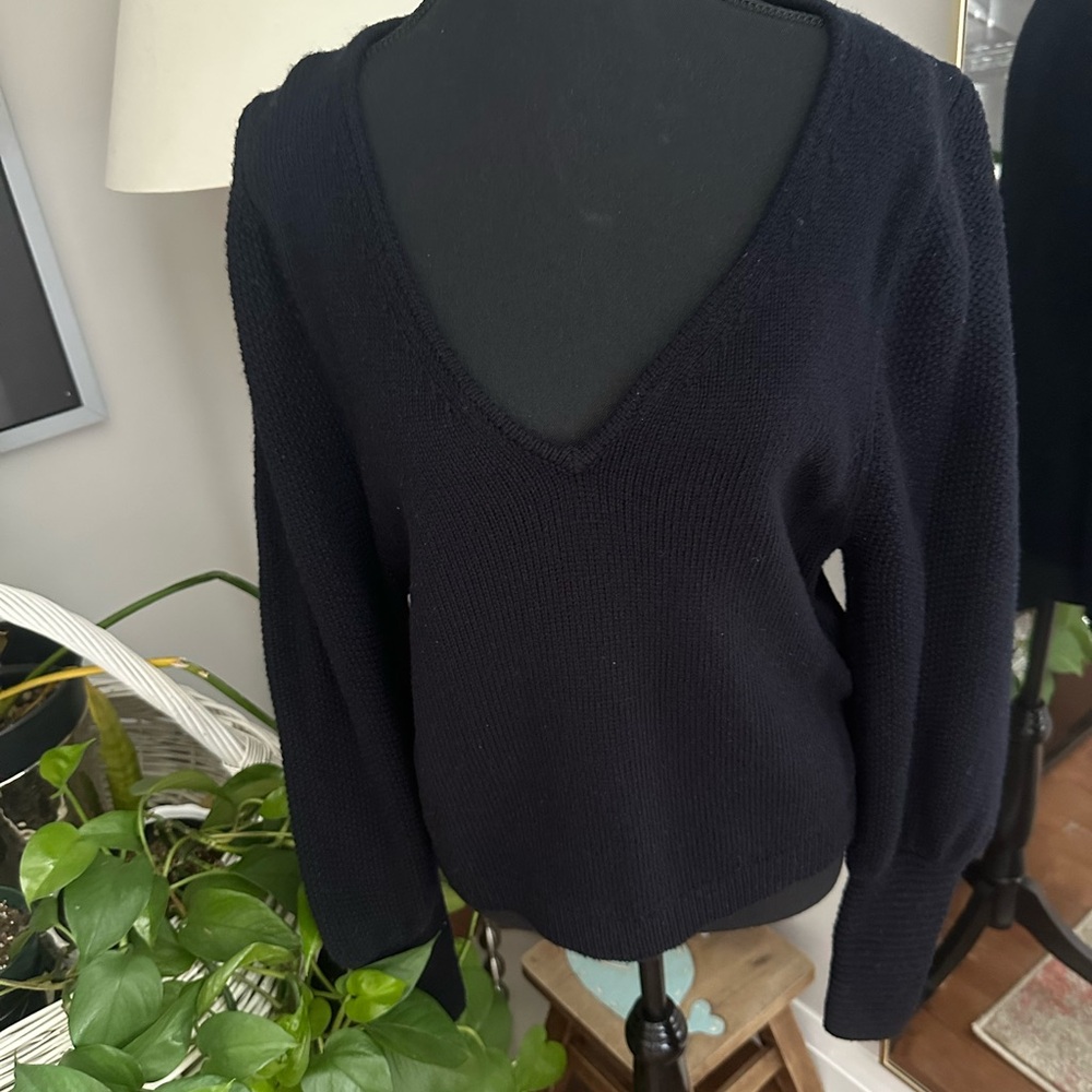 ba&sh Deep black V-Neck Sweater